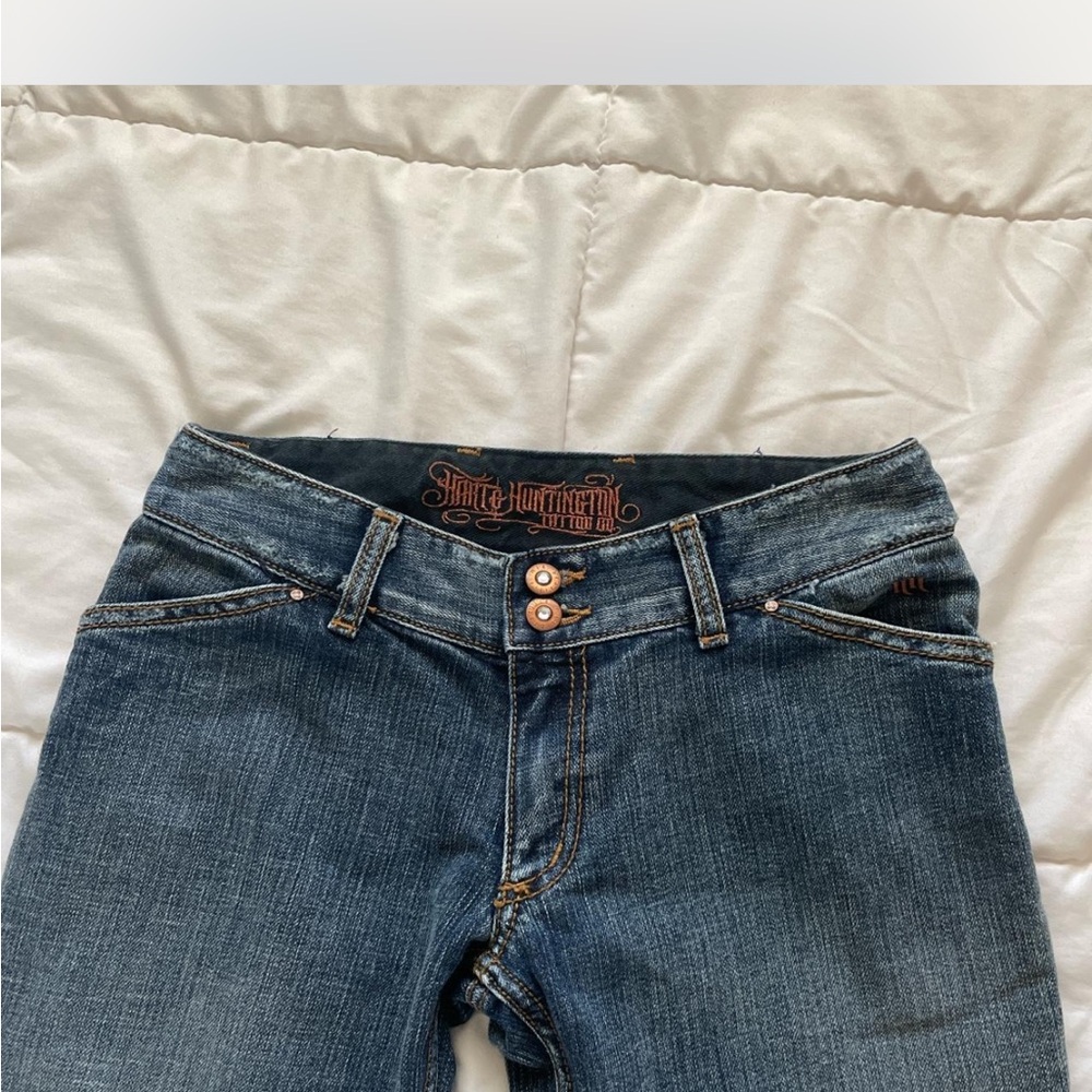 Y2K Low Rise Tattoo Jeans